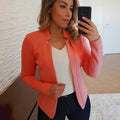 Blazer Feminino com colarinho de lapela